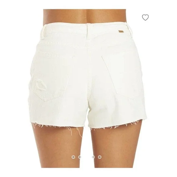 O’NEILL Women's Angus White Denim Shorts, Size 30 - Picture 2 of 6